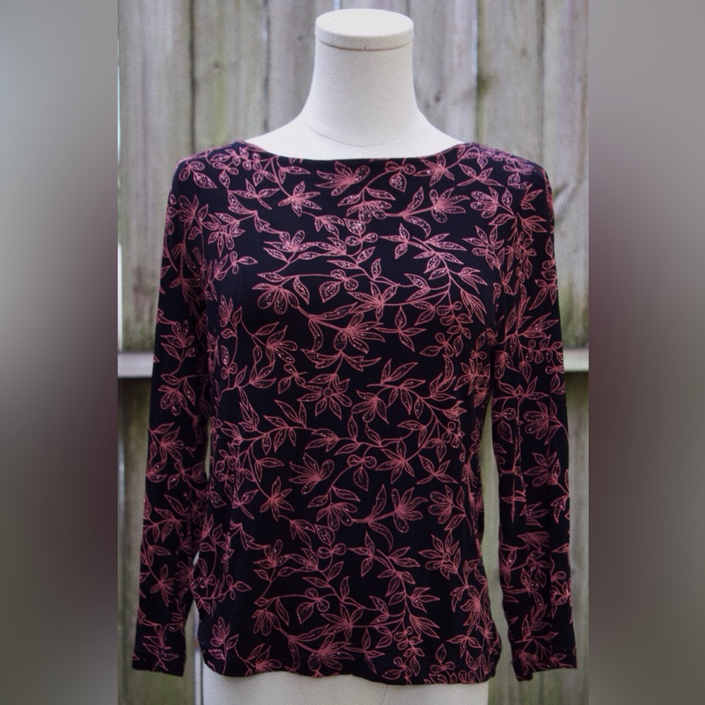 Vintage Sparkle Flower Top
